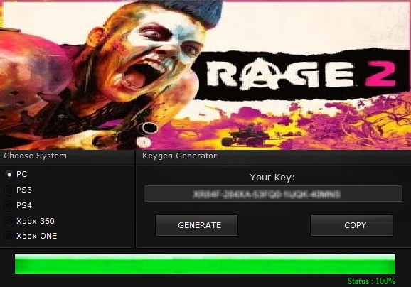 Rage serial key generator mac download